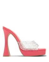 Shoes- Salmon with crystals