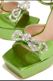 Shoes- Green peep toe