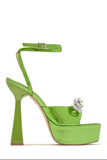 Shoes- Green peep toe