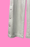 Sweatpants With Side-Buttons Grey