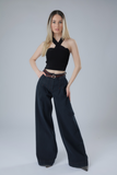 Denim Wide Leg Pants