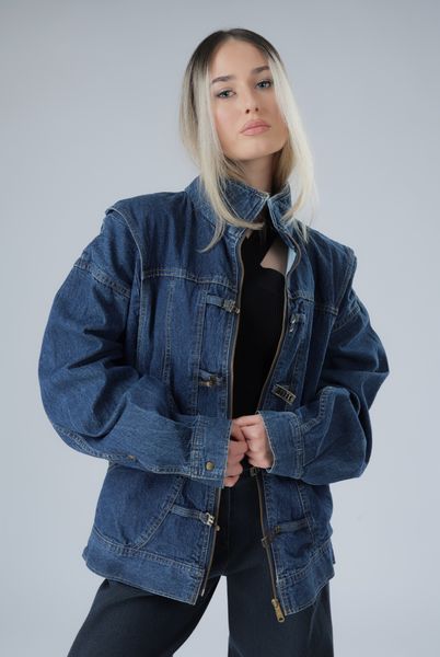 Vintage style denim coat